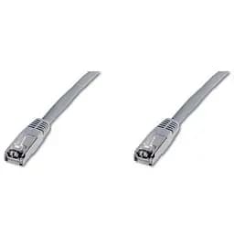 Патч-корд Digitus 0.5м, cat.5e, SF-UTP, AWG 26/7, gray (DK-1531-005) - мініатюра 2