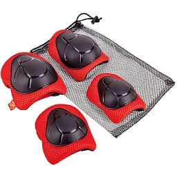 Комплект защиты Hape наколенники и налокотники красный (E1086)