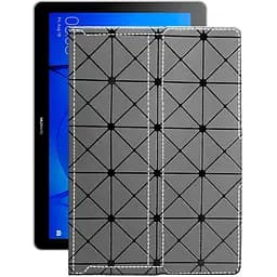 Чохол StatusCASE з екошкіри для планшету Huawei MediaPad T3 10 Сірий ромб