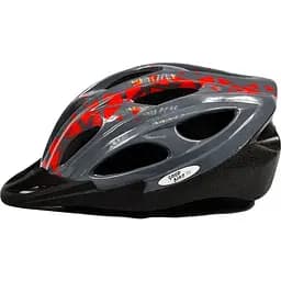 Шолом велосипедний "GOOD BIKE" L 58-60 см сіро/червоний (88855/5-IS)