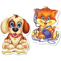 Магнітні бейбі пазли Vladi Toys Малюк зможе Домашні улюбленці 8 елементів (VT3208-19) - мініатюра 2