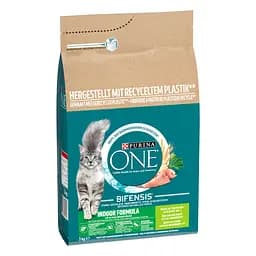 Сухой корм для взрослых домашних котов Purina One Indoor с индейкой и цельными злаками 3 кг (12485656)