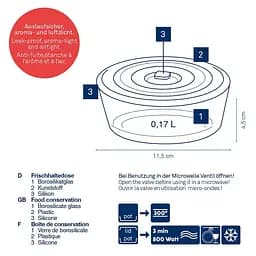 Контейнер для зберігання Kela Aurelia круглий 19 см 1.2 л (12641) - мініатюра 4