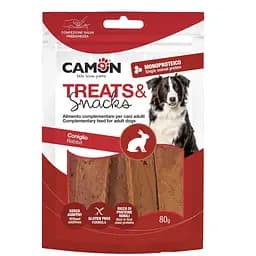 Пластини з кролика, ласощі для собак Camon 80г