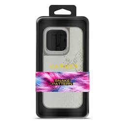 Кожаный чехол для Apple iPhone 15 Pro, Harder Snake Pattern, бежевый, термополиуретан ТПУ + экокожа с текстурой змеиной кожи, панель, защита корпуса, противоударный, микрофибра, рамка вокруг камеры, защита всего корпуса, (ARM76795) - мініатюра 3