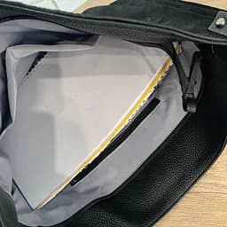 Сумка жіноча велика шопер через плече чорна під рептилію - мініатюра 9