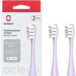 Насадки для зубної щітки Oclean Professional Clean Brush Head for On SE Air X F1 2шт P1C13 P02 Purple - мініатюра 2