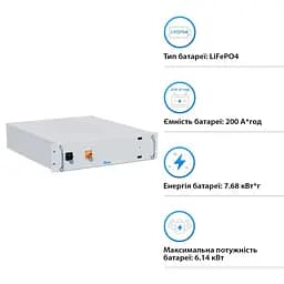 Акумуляторна батарея для ДБЖ Deye LiFePO4 38.4 V / 200 А*ч (BOS-A) - мініатюра 3