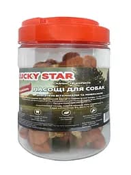 Гантельки з м'ясом курки на пресованій кістці Lucky star з сиром'ятної шкіри в тубі 500 г - мініатюра 2