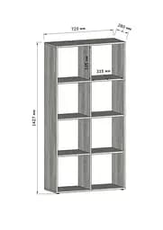 Стелаж для книг Moreli GT-10 Ш720/В1427/Г280 мм Венге магія - мініатюра 2