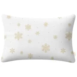 Наволочка Cosas Snowflakes gold фланелева 50х70 см золотиста (Flannel_SnowflakesGold_50x70)