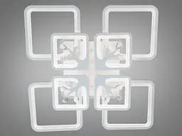 Стельова LED-люстра Diasha 8157/4+4WH 190W, 60x60x12 см, 3 кольори світла, диммер, пульт - мініатюра 4