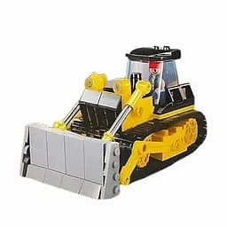 Конструктор Sluban M38-B0802 — бульдозер 14.5 см з фігуркою, 231 деталь, для дітей від 6 років, різнокольоровий