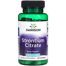 Цитрат стронція Swanson Stronium Citrate 340 мг 60 капсул