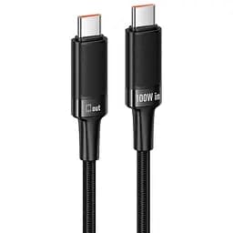 Дата кабель Hoco U153 Extreme Type-C to Type-C 100W (1.2m) Black