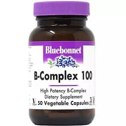 В-комплекс 100 Bluebonnet Nutrition 50 вегетарианских капсул