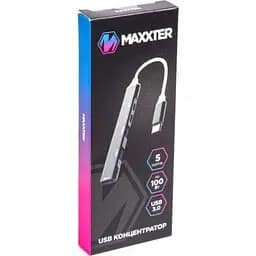 Концентратор Maxxter USB-C to 1xUSB 3.0 + 2xUSB 2.0 + 1xUSB-C PD100W + 1xUSB-C (HU3C-4P1PD-01) - мініатюра 4