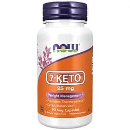 Стимулятор тестостерона 7-Keto 25 mg 90 вегакапсул NOW fit0012786