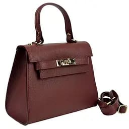 Невелика класична шкіряна сумочка Firenze Italy F-IT-9866DR