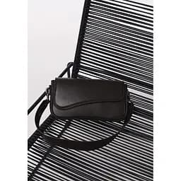 Жіноча шкіряна сумка Nona темно-коричнева краст