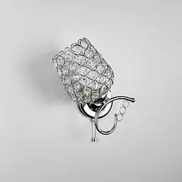 Бра у хромованому корпусі із кришталевим плафоном | Арт. 2229/1B CH | Line F