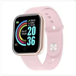 Смарт годинник Фітнес браслет Uwatch Y68 Rose з вимірюванням тиску і пульсу