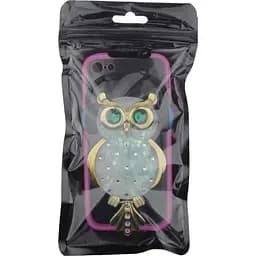 Чохол-накладка Toto TPU Stones Case IPhone 5/5S/SE Owl in Headphones Green - мініатюра 2