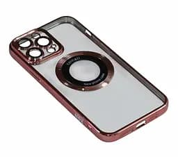 Магнитный чехол XON PhoneCase Magnetic для iPhone 13 Pro Max (PCMC1113400P 8222) Розовый/Прозрачный