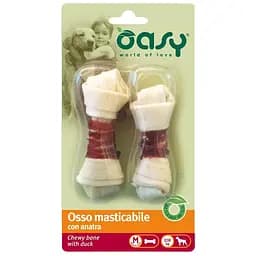 Лакомство для взрослых собак средних пород Oasy Chewy Bone M утка 2 шт. 54 г