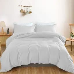 Простирадло на резинці MirSon Satin Light Pro 10-001 Snow White 60x120 см (2200010168907) - мініатюра 2