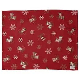 Серветка Прованс Дзвіночки на червоному  35х45 см (36840)