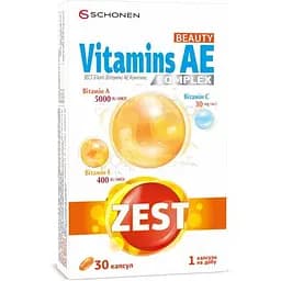 Зест вит. АЕ капс. №30 (15x2) (Sirio Healthcare) Швейцария
