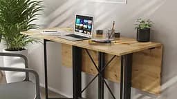 Стіл-книга трансформер Спайдер Ferrum-decor 750x1150x880 Чорний метал ДСП Дуб Артізан 16 мм (FRD-105093) - мініатюра 2