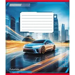Зошит учнівський "Авто майбутнього" Leader 018-530292K-2 в клітинку, 18 аркушів