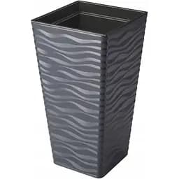 Горщик для квітів Form-Plastic Sahara slim квадро-30 33 л антрацит (3950-014)