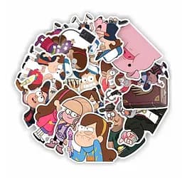 Стікерпак Гравіті Фолз Набір наклейок GeekLand Gravity Falls 50 штук