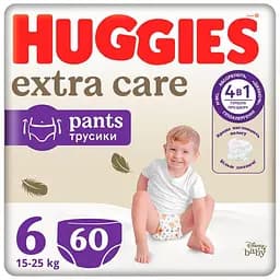 Уцінка. Підгузки-трусики Huggies Extra Care Pants Box 6 (15-25 кг) 60 шт.  