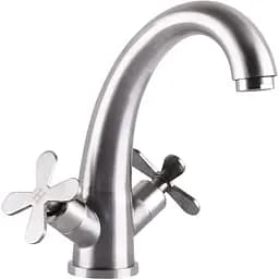 Смеситель для умывальника Globus Lux Dukat-8 SD8-401 нержавеющая сталь (24970)