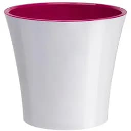 Вазон Santino Арте 5 л біло-пурпуровий (ART50WHT/PUR)