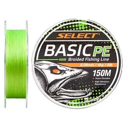 Шнур Select Basic PE 150м Light Green 0.08мм 8lb/4кг (1870.18.11)