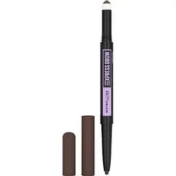 Олівець-пудра для брів Maybelline New York Brow Satin Duo Dark Brown тон 04, 0.71 г (B3383800)