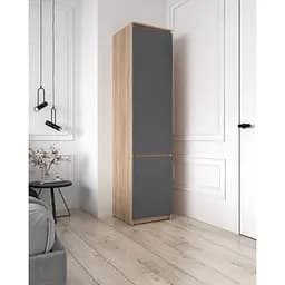 Пенал со штангой Moreli T-218 500x2117x498 мм Дуб сонома/Антрацитовый (mo-t218-sonoma-antracit)