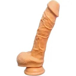 Фалоімітатор Alive Adam Flesh L, двошаровий, силікон + Silexpan, діаметр 4 см