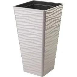 Горщик для квітів Form-Plastic Sahara slim квадро-40 77.5 л сірий (3970-055)