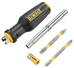 Отвертки FULL FIT 6 Way, с битами 2 шт, рукоятка двухкомпонентная, 75мм DeWALT hoz0014172