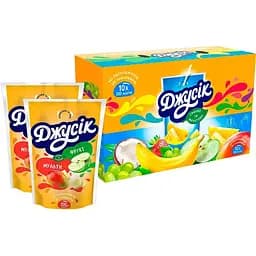 Напій соковий Джусік Мультифрукт пастеризований 200 мл х 10 шт.