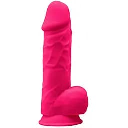 Фаллоимитатор Silexd Premium Silicone Dildo Model 4 Size 8.5 21.5 см розовый