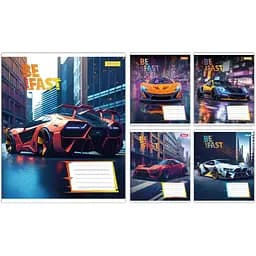 Зошит учнівський "Be Fast" 1 Вересня 768008 18 аркушів Різнокольоровий 1 шт. в асортименті