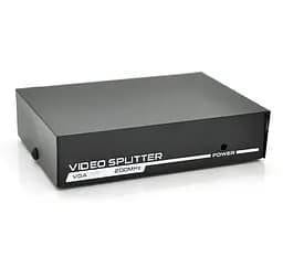 Активний сплітер 1х2 VGA сигналу Voltronic FJ2502S 200MHz 2 Port, DC5V/1A - мініатюра 2