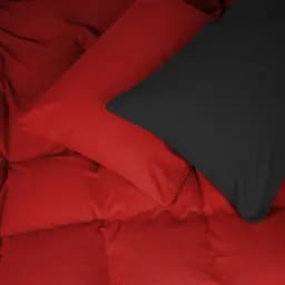 Наволочка MirSon Фланель Black-Red 60х60 см (2200009656637)